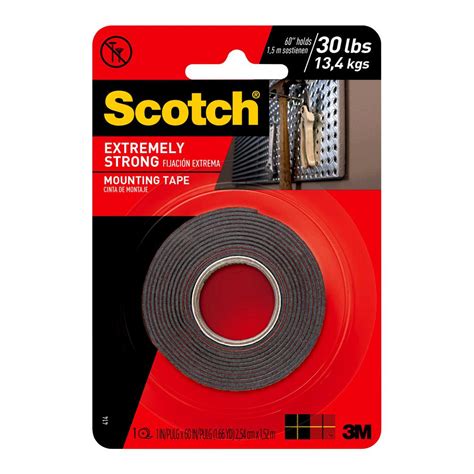 double sided tape home depot|permanent double sided mounting tape.